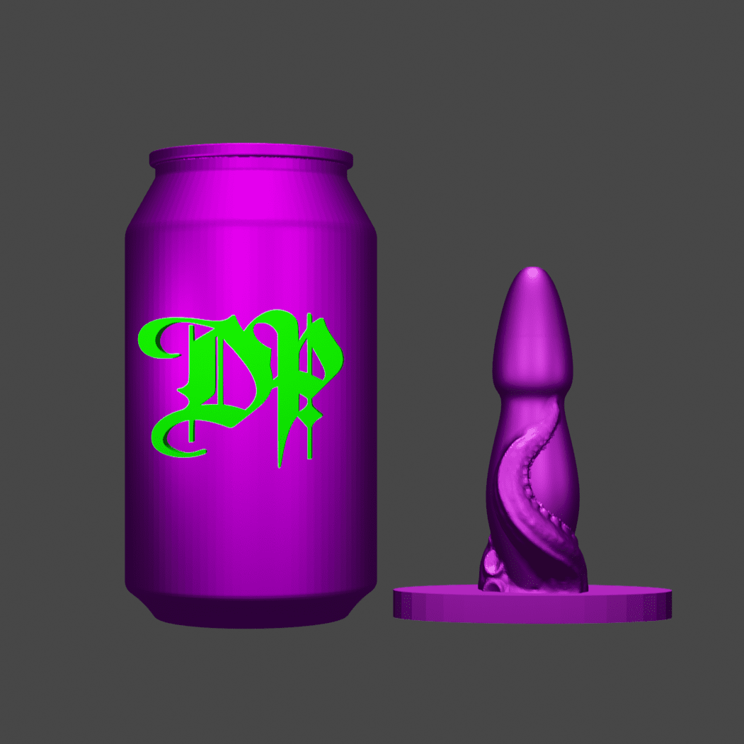 Thulu Butt Plug Med 0050 fushia black darque-path