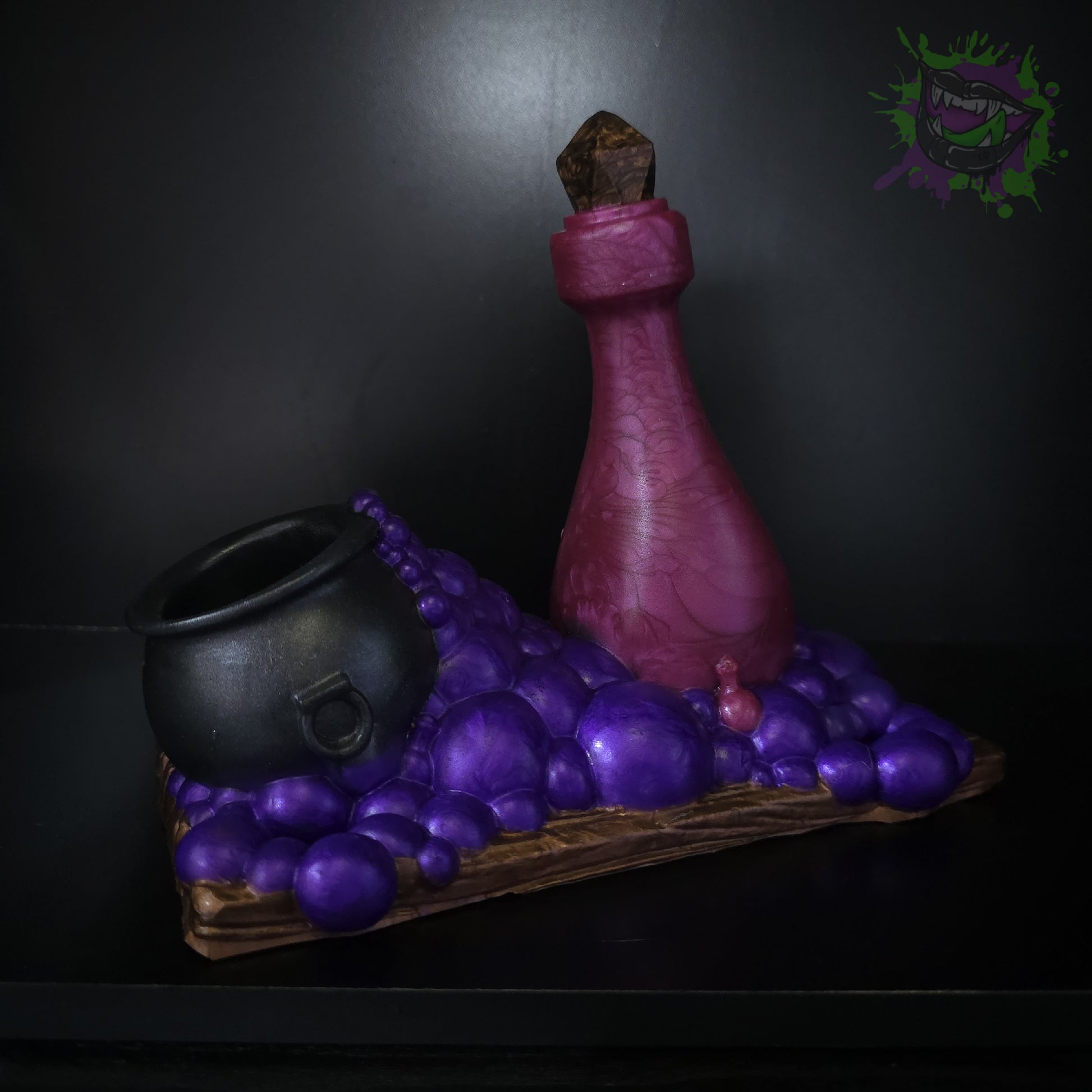 Hexe Wand Grinder Flop Med 0050 Hand Painted darque-path