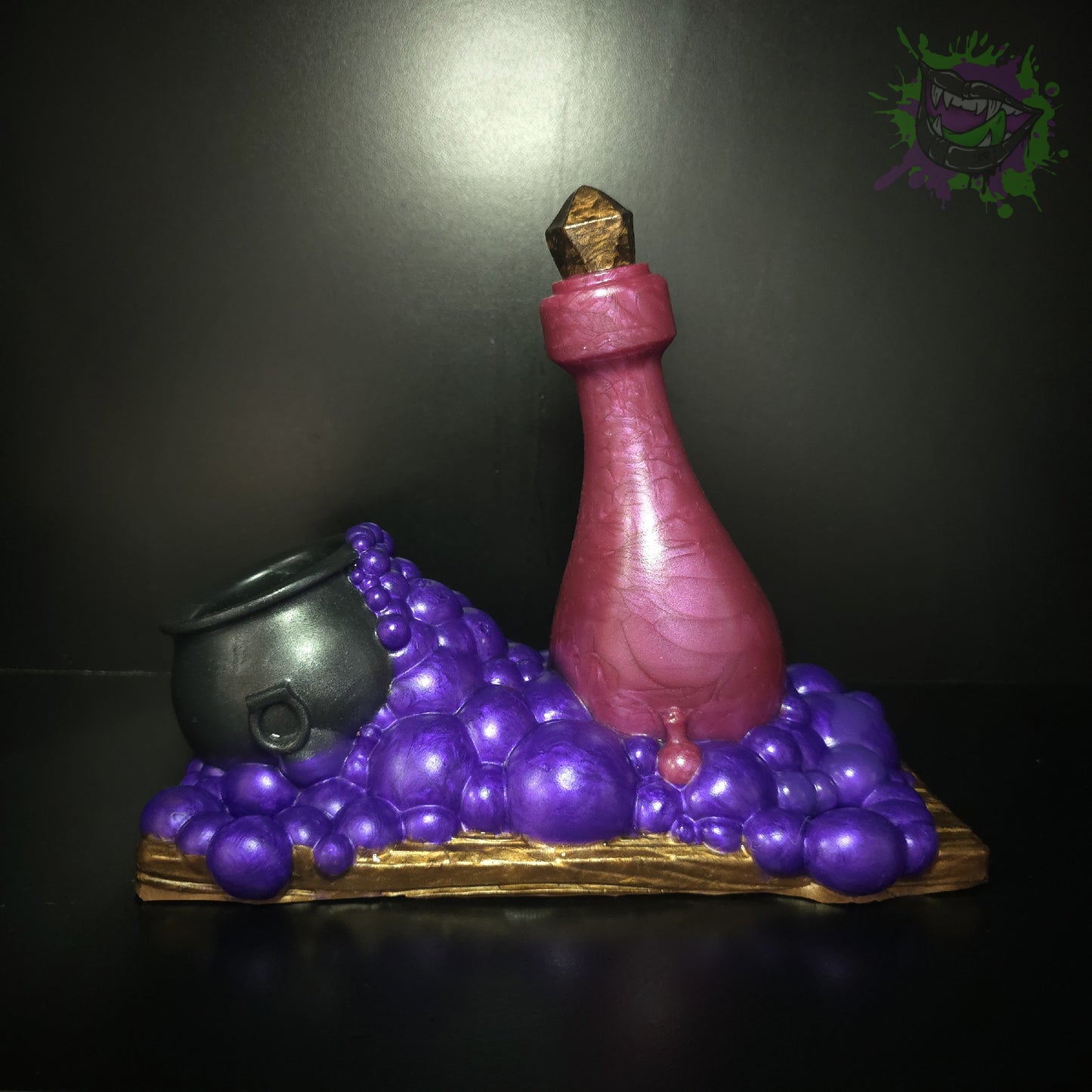 Hexe Wand Grinder Flop Med 0050 Hand Painted darque-path