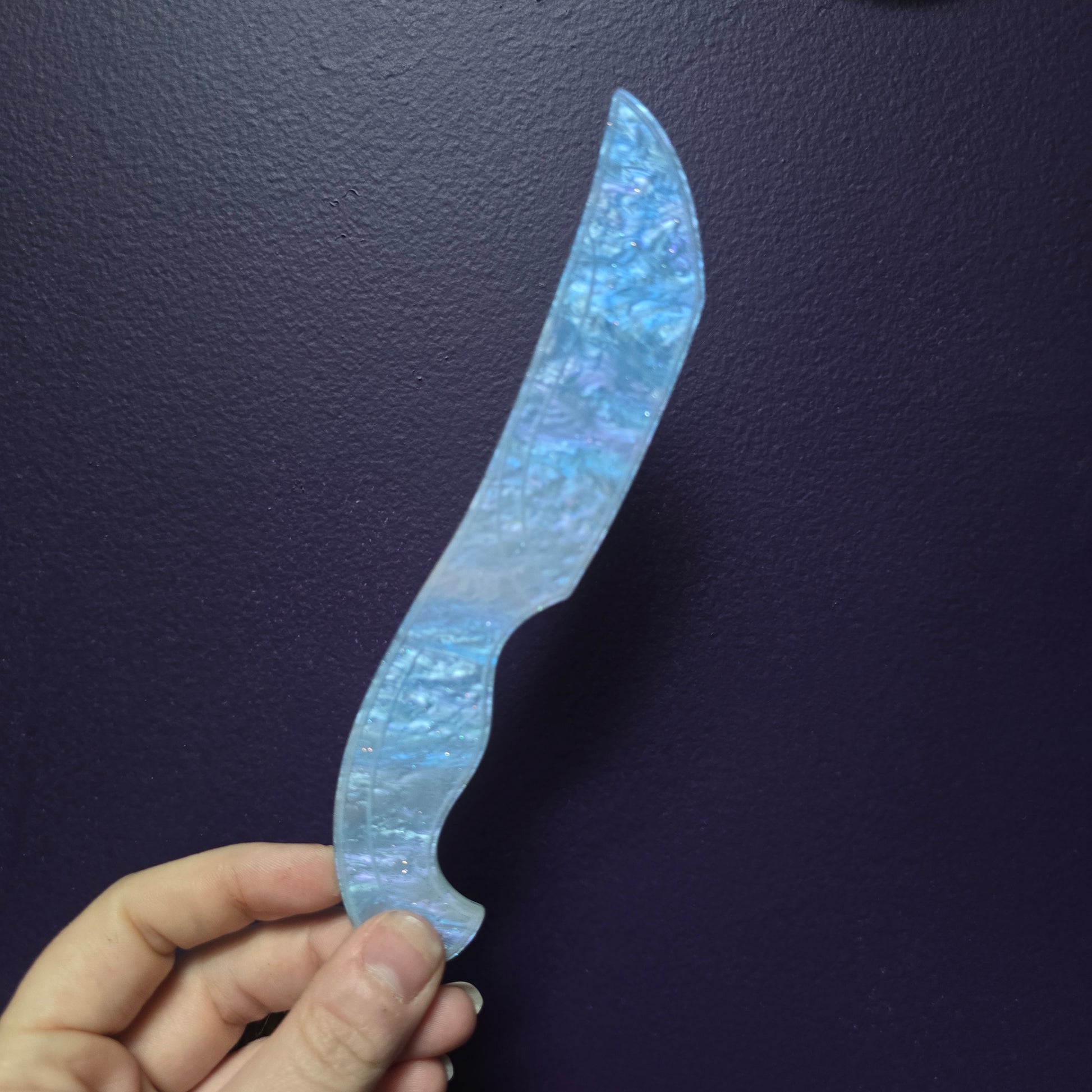 Acrylic Knife - Periwinkle "Shortie" darque-path
