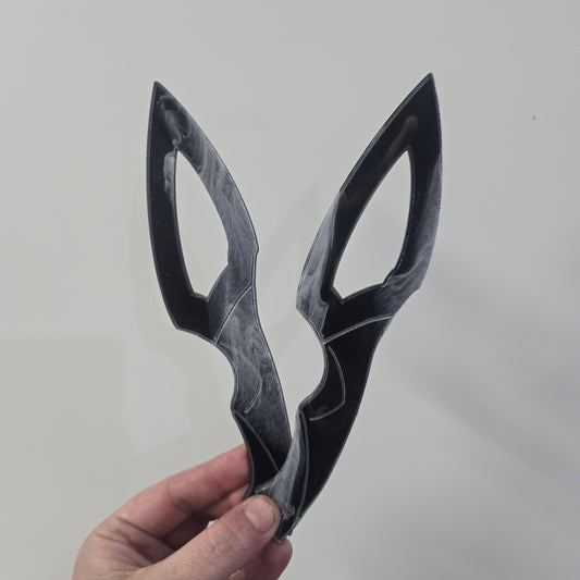 Acrylic Knife - Smoky "Leaf" darque-path