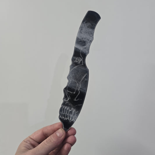Acrylic Knife - Smoky "Skull" darque-path
