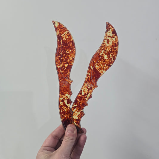 Acrylic Knife - Lava "Curve" darque-path