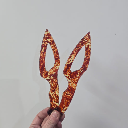 Acrylic Knife - Lava "Leaf" darque-path