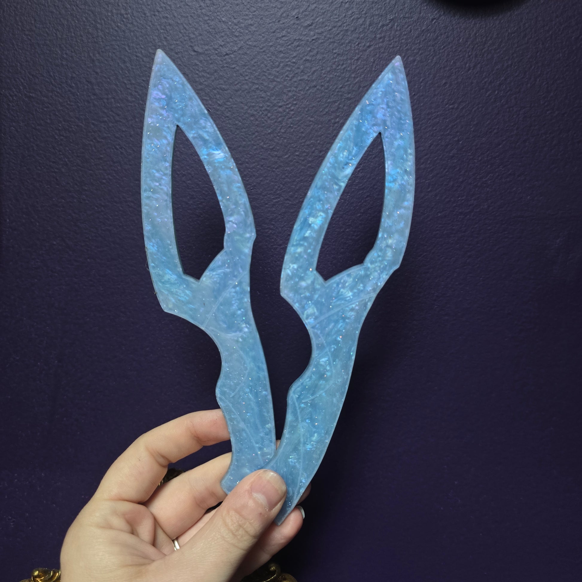 Acrylic Knife - Periwinkle "Leaf" darque-path
