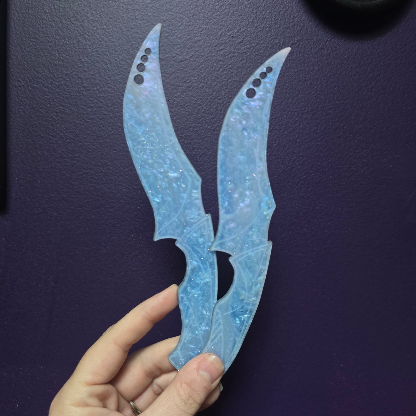Acrylic Knife - Periwinkle "Hunt" darque-path